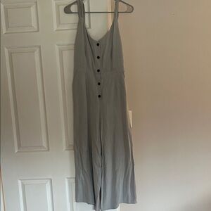 Button-Down Jumpsuit with beautiful tie in back